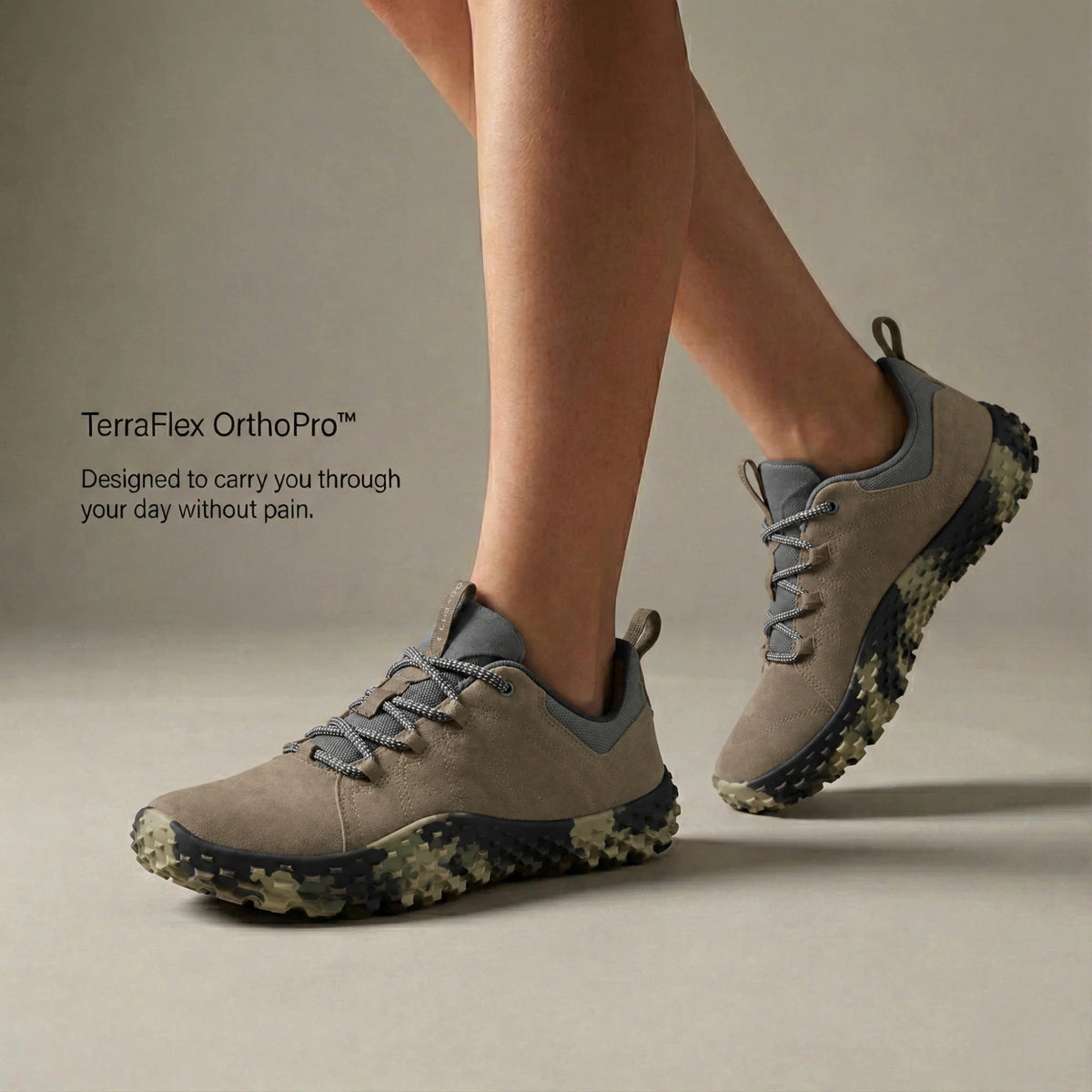 Scarpe Ortopediche da Camminata Antidolore — Kaki, foto 9
