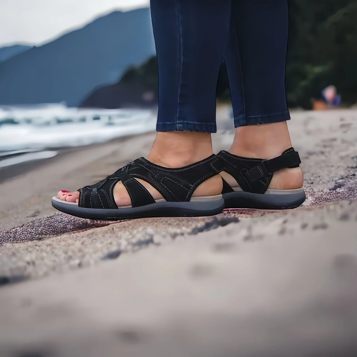 Orthopaedic Sandals for Pain-Free Walking — Black, photo 5
