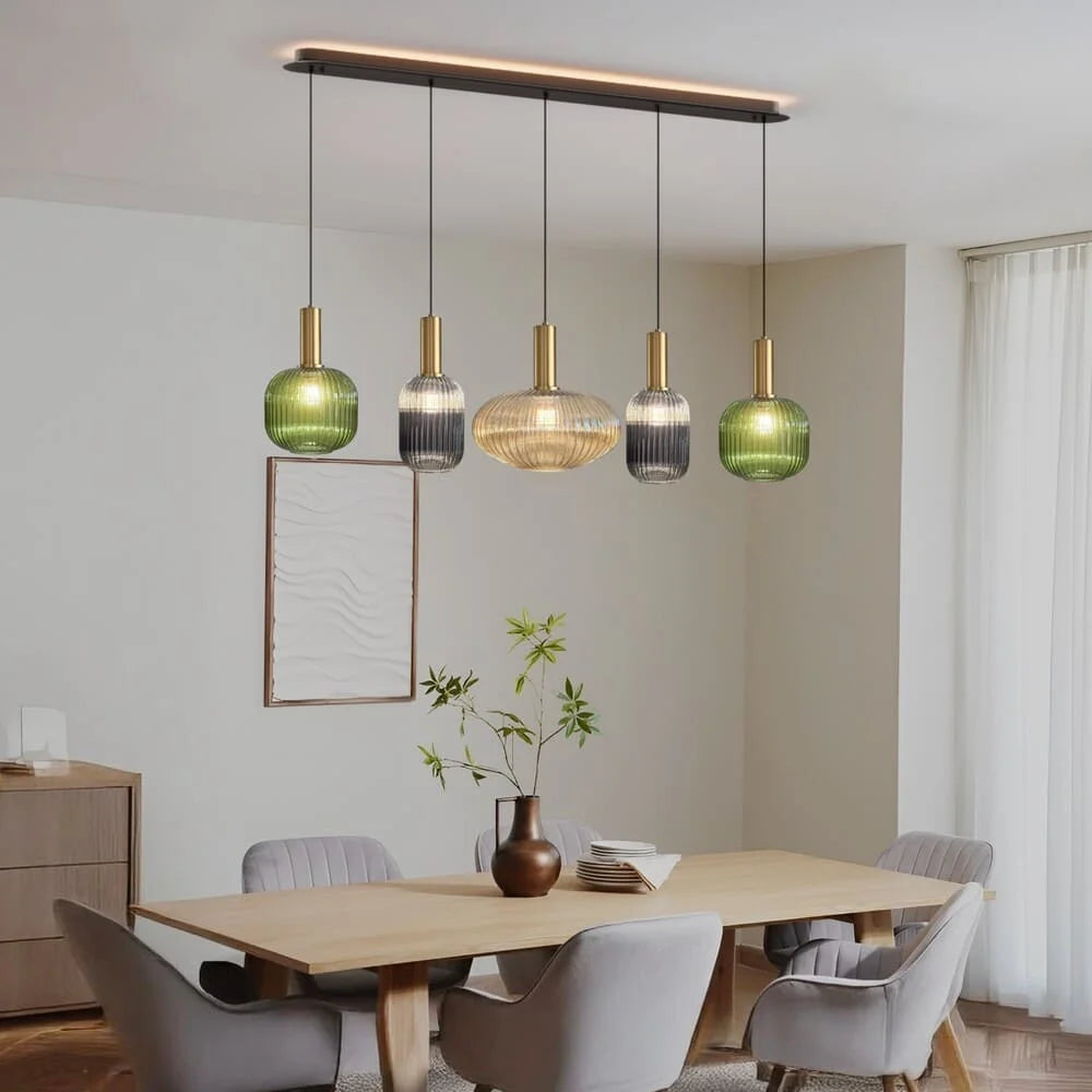 Chique Vintage Hanglamp van Glas — foto 5
