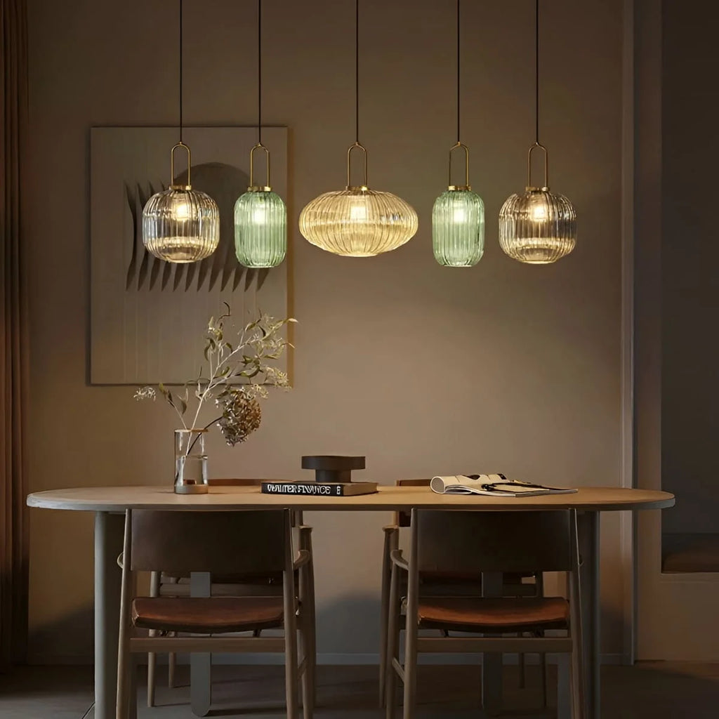 Chique Vintage Hanglamp van Glas — foto 7