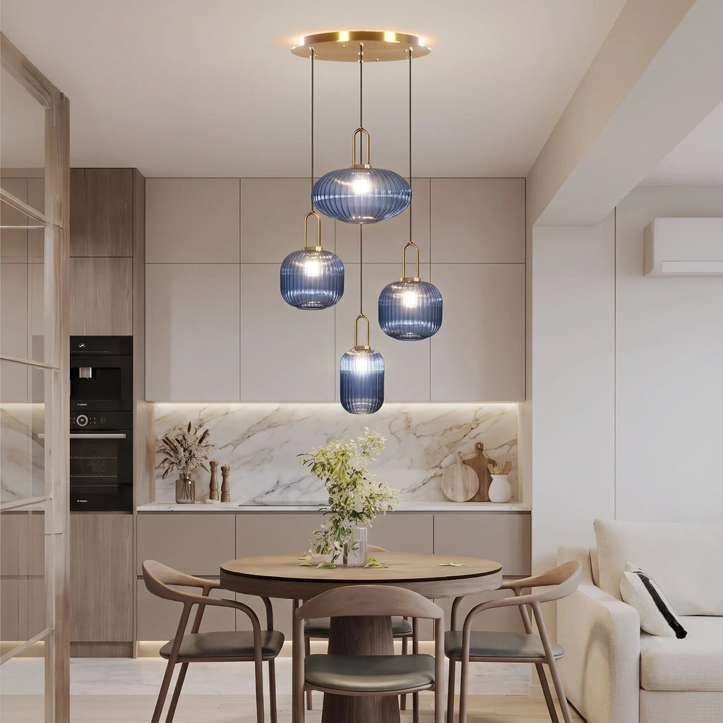 Chique Vintage Hanglamp van Glas — foto 13