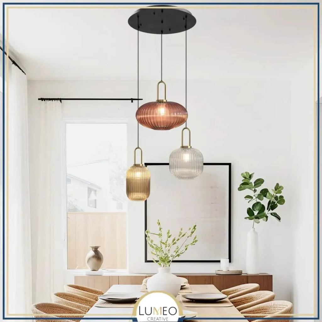 Chique Vintage Hanglamp van Glas — foto 19