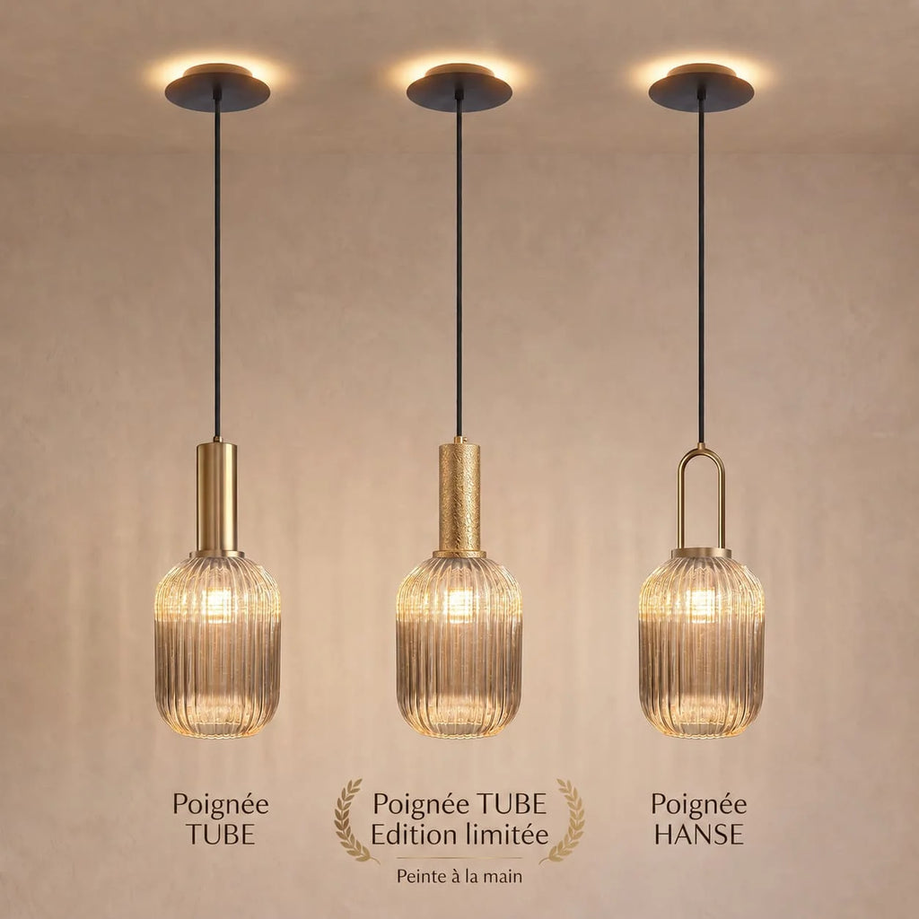 Chique Vintage Hanglamp van Glas — foto 24