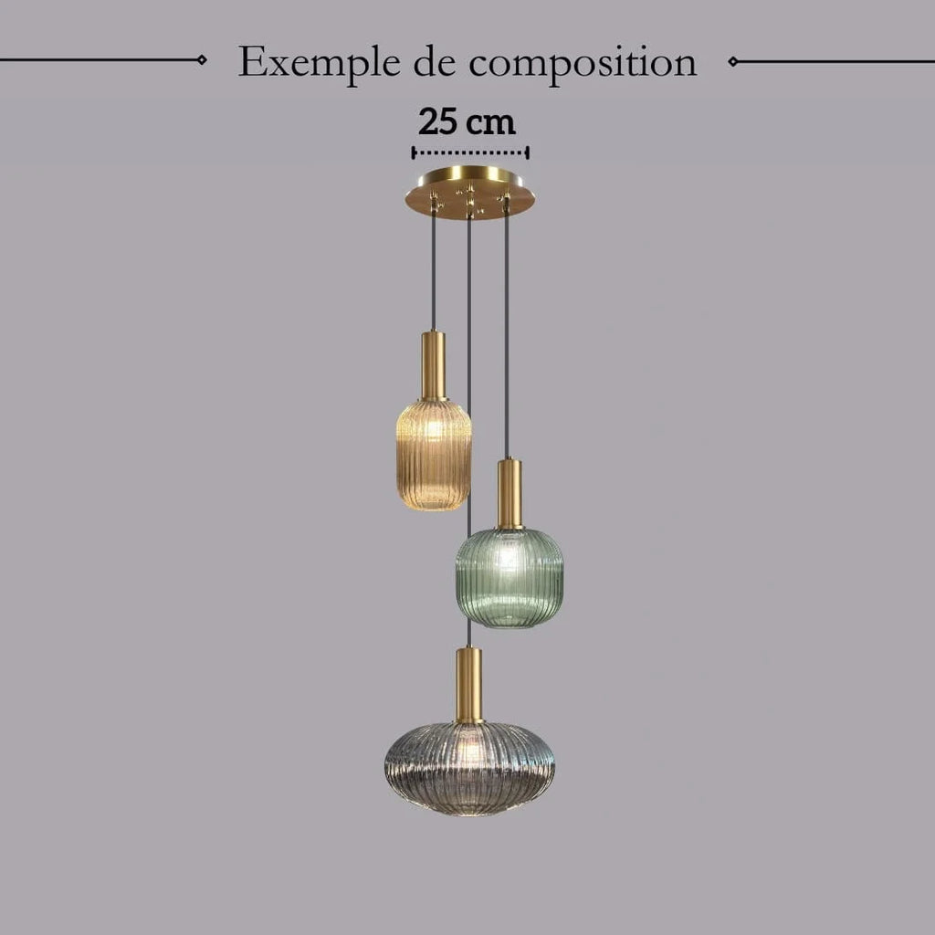 Chique Vintage Hanglamp van Glas — foto 27
