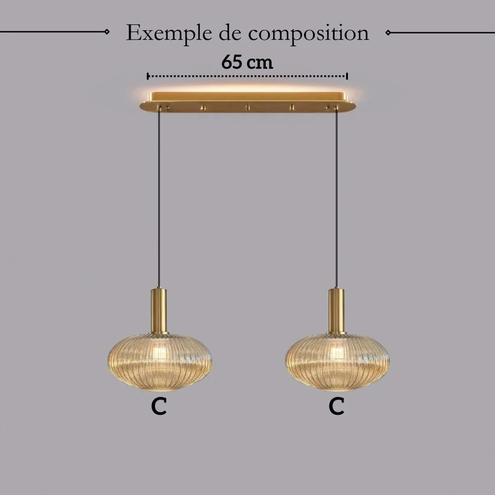 Chique Vintage Hanglamp van Glas — foto 28