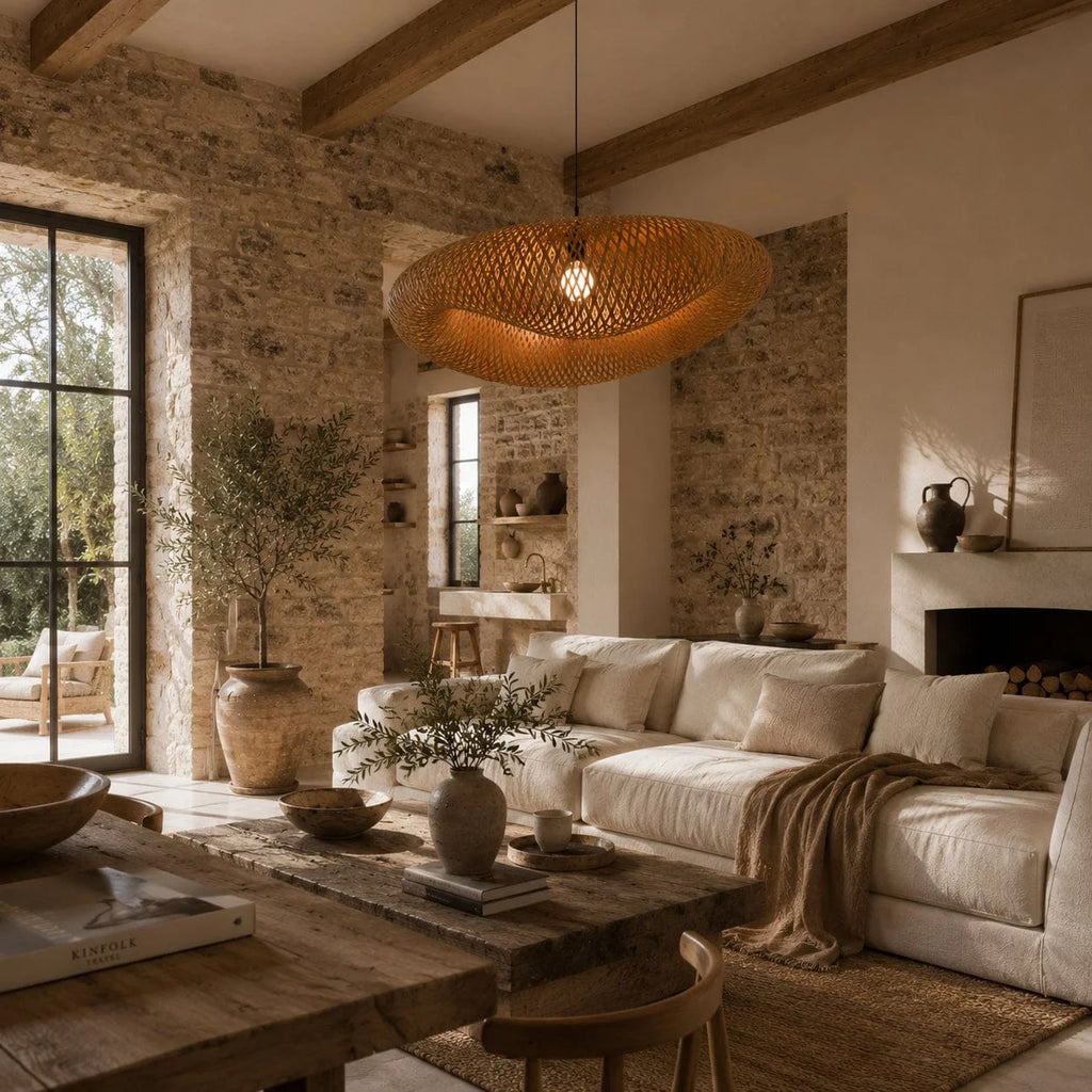 Suspension Osira En Bambou Tressé